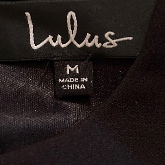 Lulus Black Sheath Dress Medium Work Cocktail Stretch NWT - Picture 6 of 7